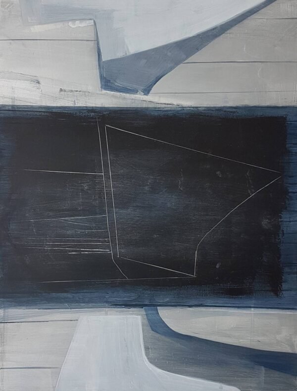 Nuala Clarke, “Internalum VII”, Acrylic on board, 45 x 35cm, Unframed, 2018,