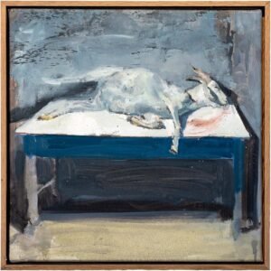 Aidan Crotty, "Goat", Oil on canvas, 41 x 41cm, Unframed, 43.5 x 41cm, Framed