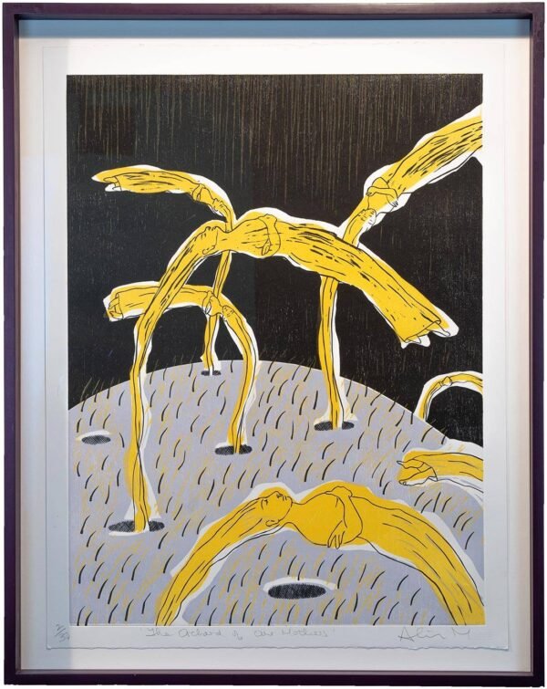 Alice Maher, "The Orchard of Our Mothers", Woodcut, 72.4 x 58cm, Framed