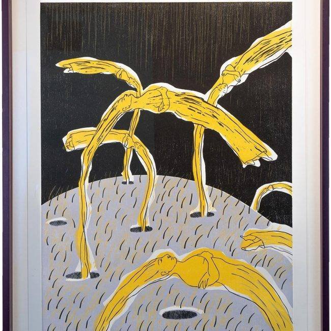 Alice Maher, "The Orchard of Our Mothers", Woodcut, 72.4 x 58cm, Framed