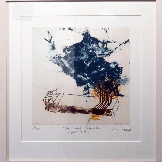 Alice Maher, "The Snail Chronicles, Bedtime", Intaglio, plate print, 28.5 x 28.5cm, Unframed, 51 x 38cm, Framed