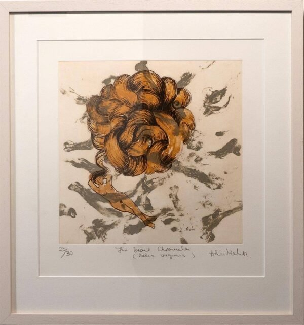 Alice Maher, "The Snail Chronicles Sleep of Ecstasy", Plate print, 28.5 x 28.5cm, Unframed, 51 x 38cm, Framed