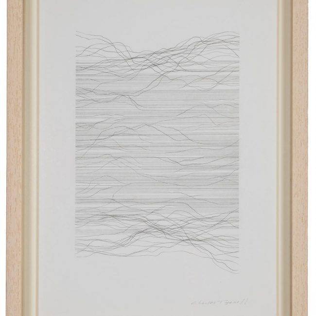 Charles Tyrrell, "D3 - 17", Graphite on card, 40.5 x 29cm, Unframed, 51.25 x 37.5 x 3.5cm, Framed