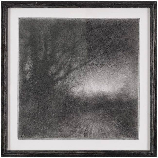 Sue Bryan, "And the Air was Gloomy Green", 24.5 x 24.5, Unframed, 31.5 x 31.5cm, Framed