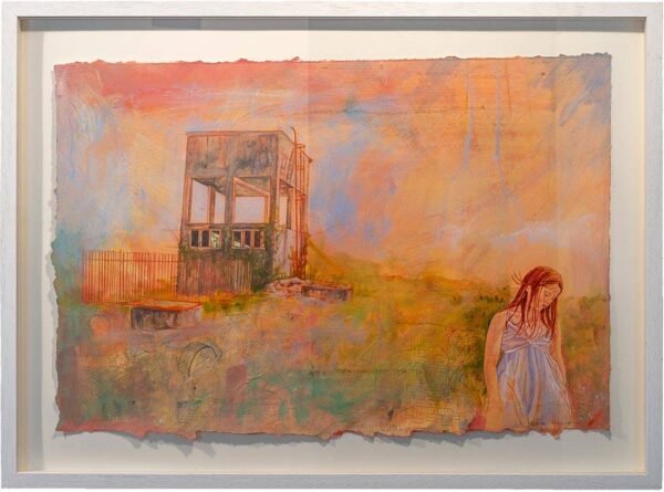 Jennifer Cunningham, "Uncertain Ground", Mixed Media, 45 x 68, Unframed, 60 x 82cm, Framed