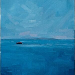 Kaye Maahs, “Red Speedboat”, Oil on canvas, 39.5 x 29.5cm