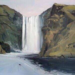 Kaye Maahs, "Skógafoss Waterfall"