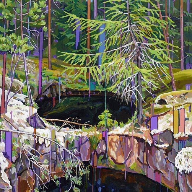Cecilia Danell, “The Wood Between the Worlds", Oil & acrylic on canvas, 190 x 140cm