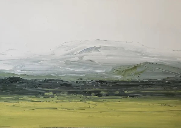 Kaye Maahs Helka Under Clouds Oil on Canvas 80 x 100 x 4 cm