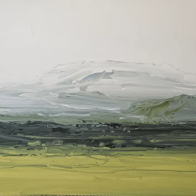 Kaye Maahs Helka Under Clouds Oil on Canvas 80 x 100 x 4 cm