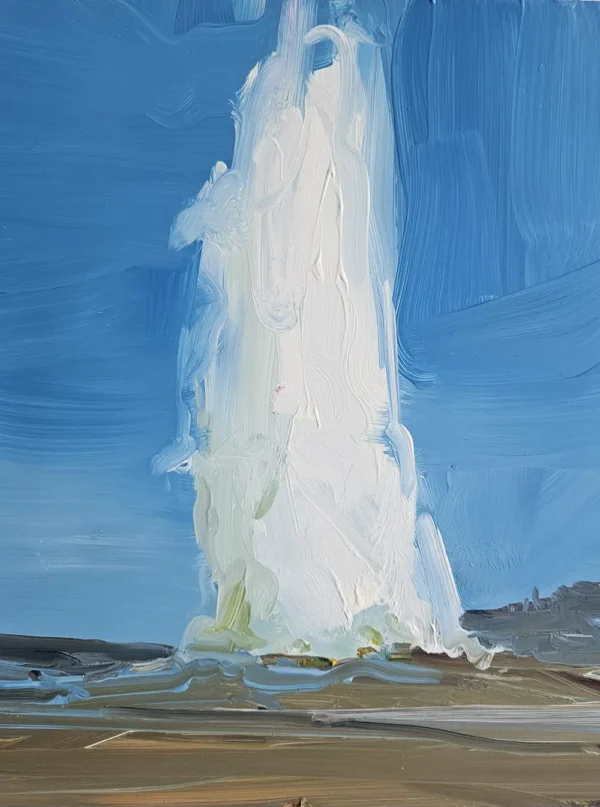 Kaye Maahs Strokkur Oil on Gesso Panel 25 x 20 cm €590